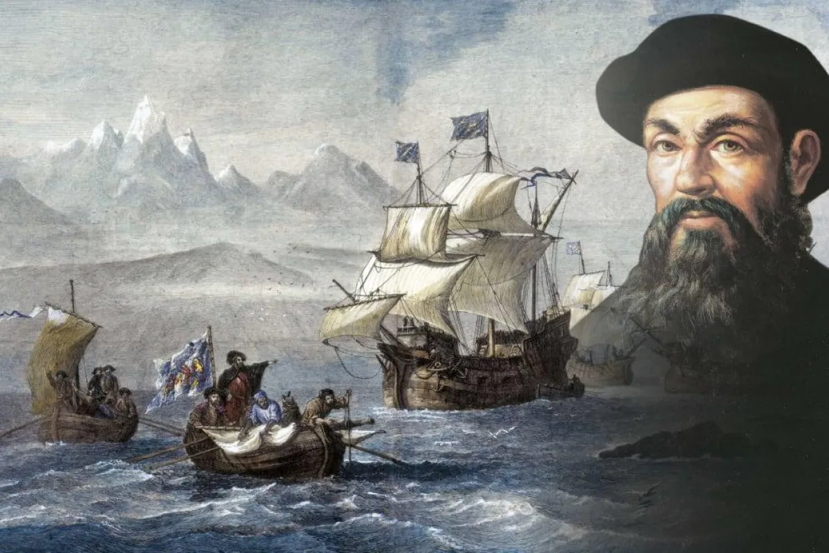 Megellan Leading crew to shore