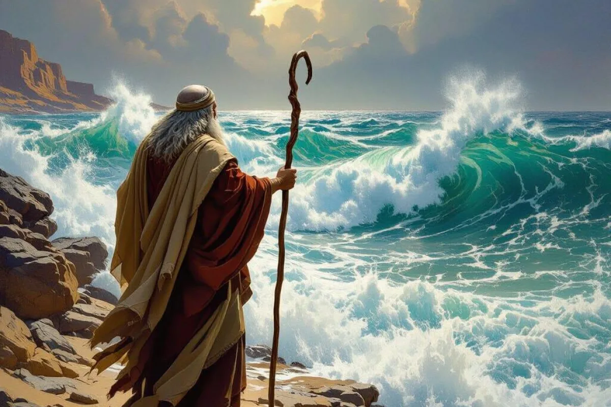 Moses Parting Red Sea