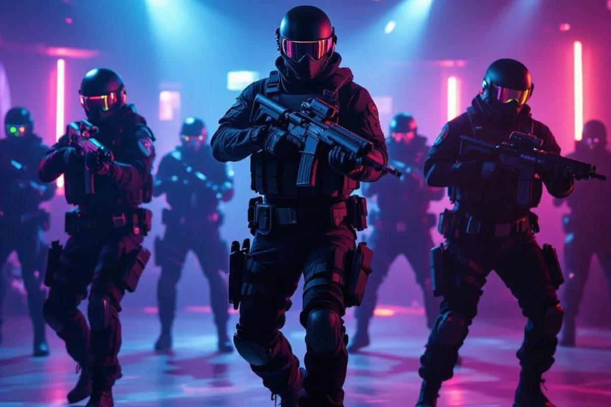 SWAT Team Dancing n Nightclub