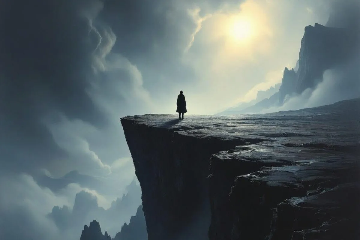 Climb mountain let go let God