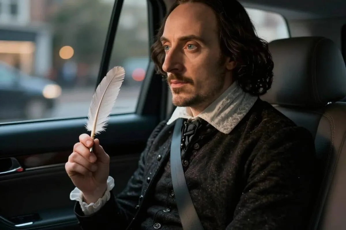 Shakespeare in the back of an uber