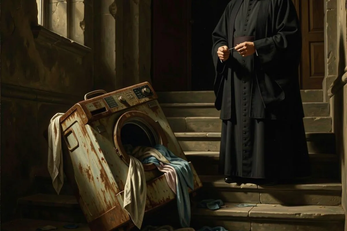 A washing machine and a Catholic Priest