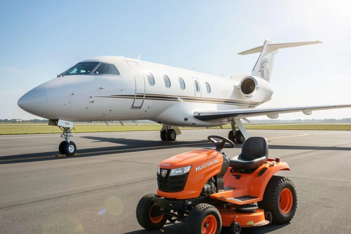 Gulfstream and Lawnmower