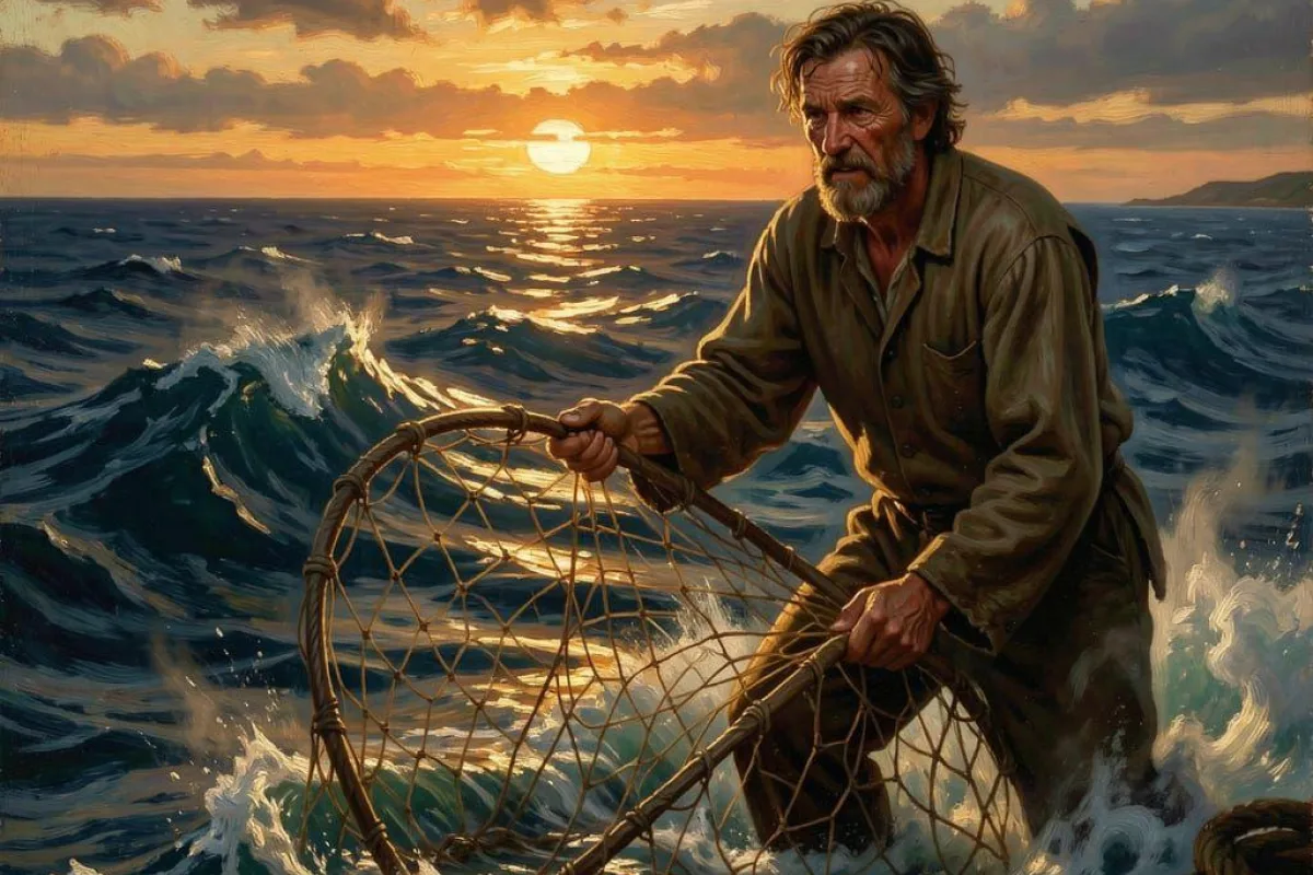 St John Casting a Net into the Sea