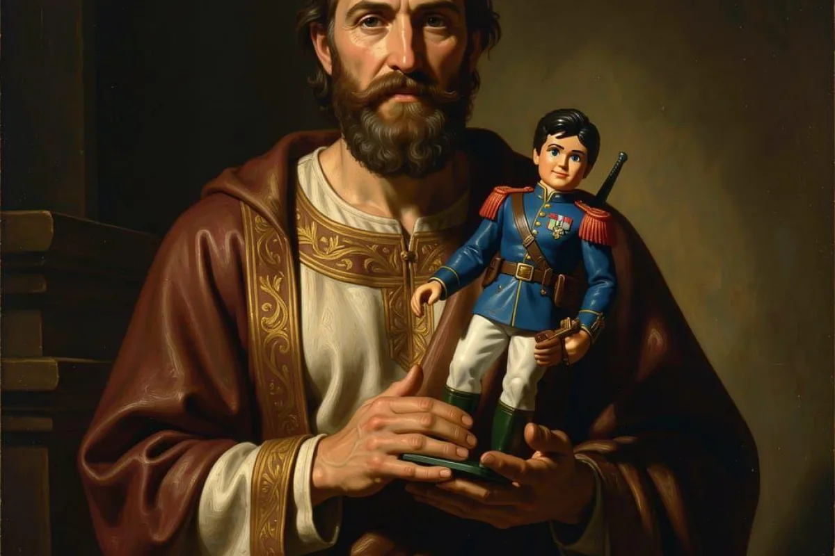 St Matthew with GI Joe Doll
