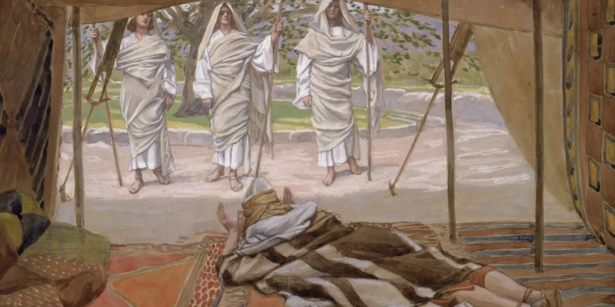 Abrham and the three angles