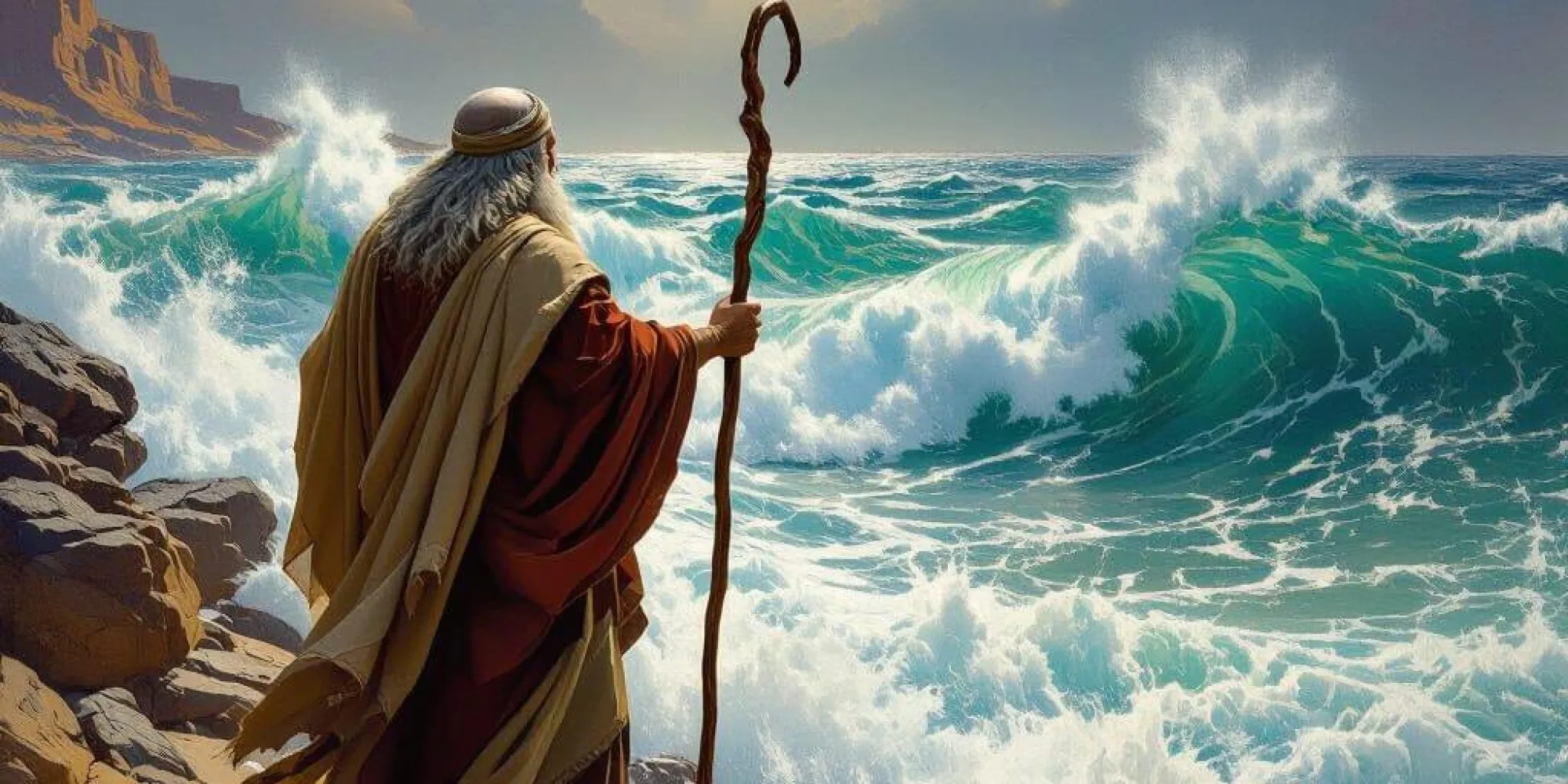 Moses Parting Red Sea