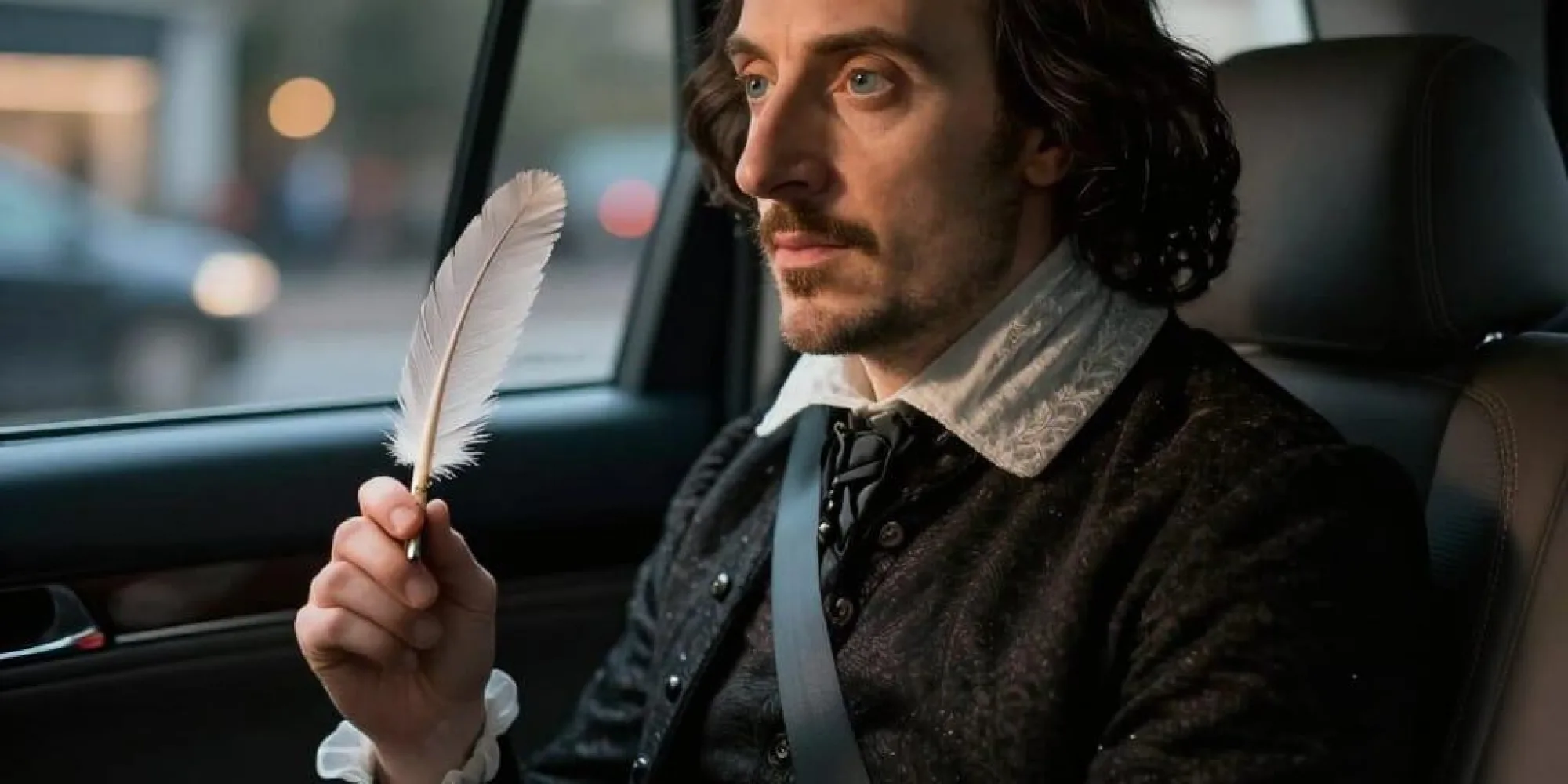 Shakespeare in the back of an uber