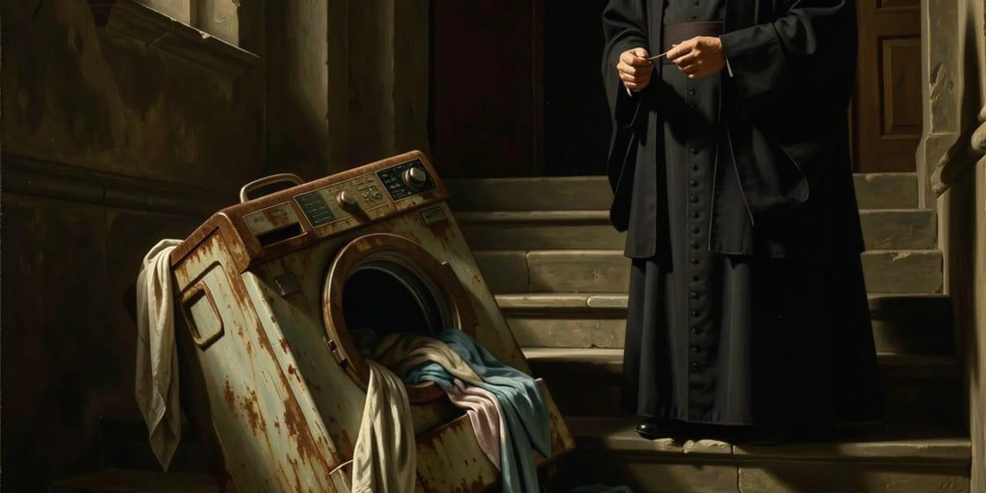 A washing machine and a Catholic Priest