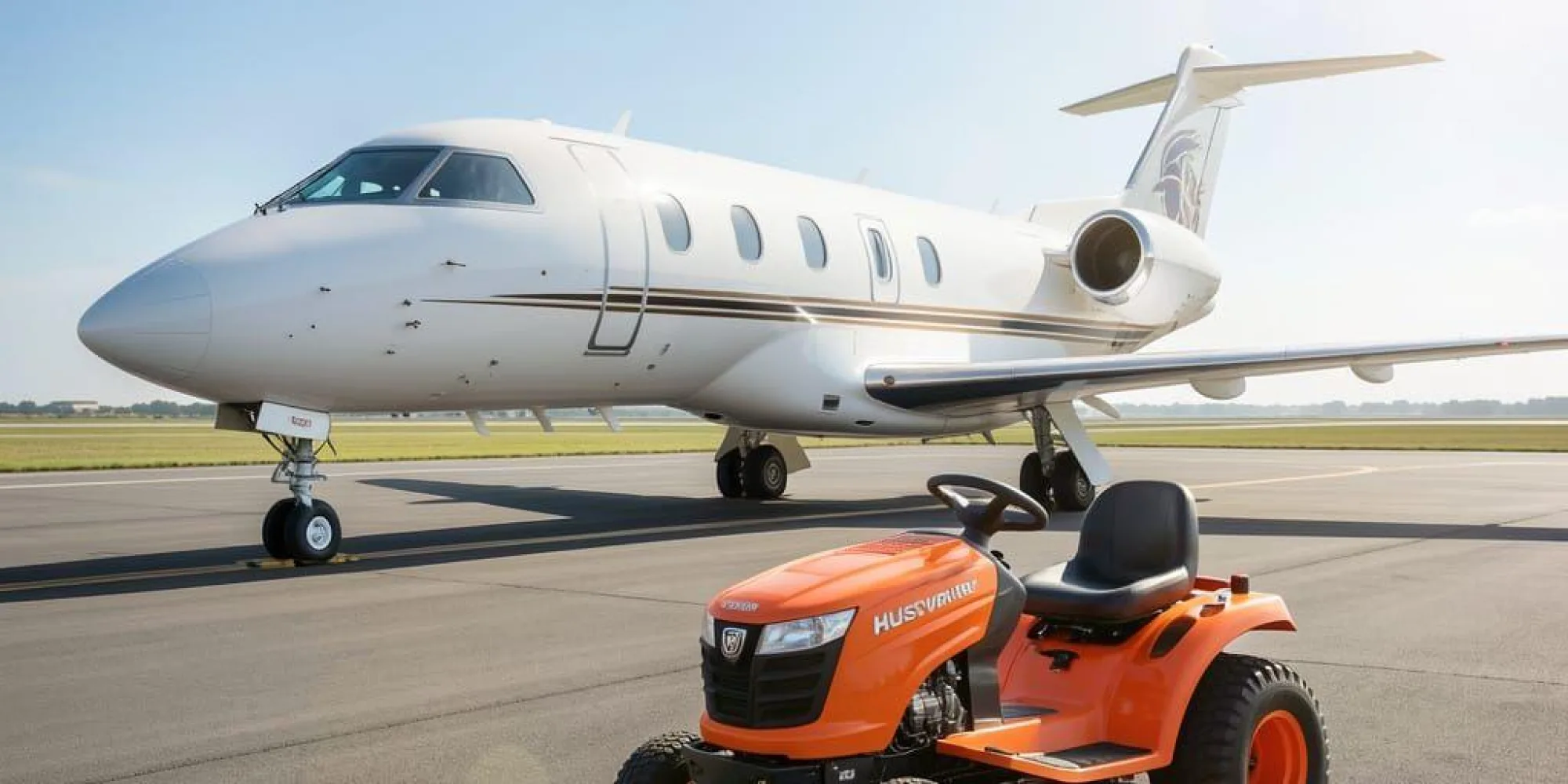 Gulfstream and Lawnmower