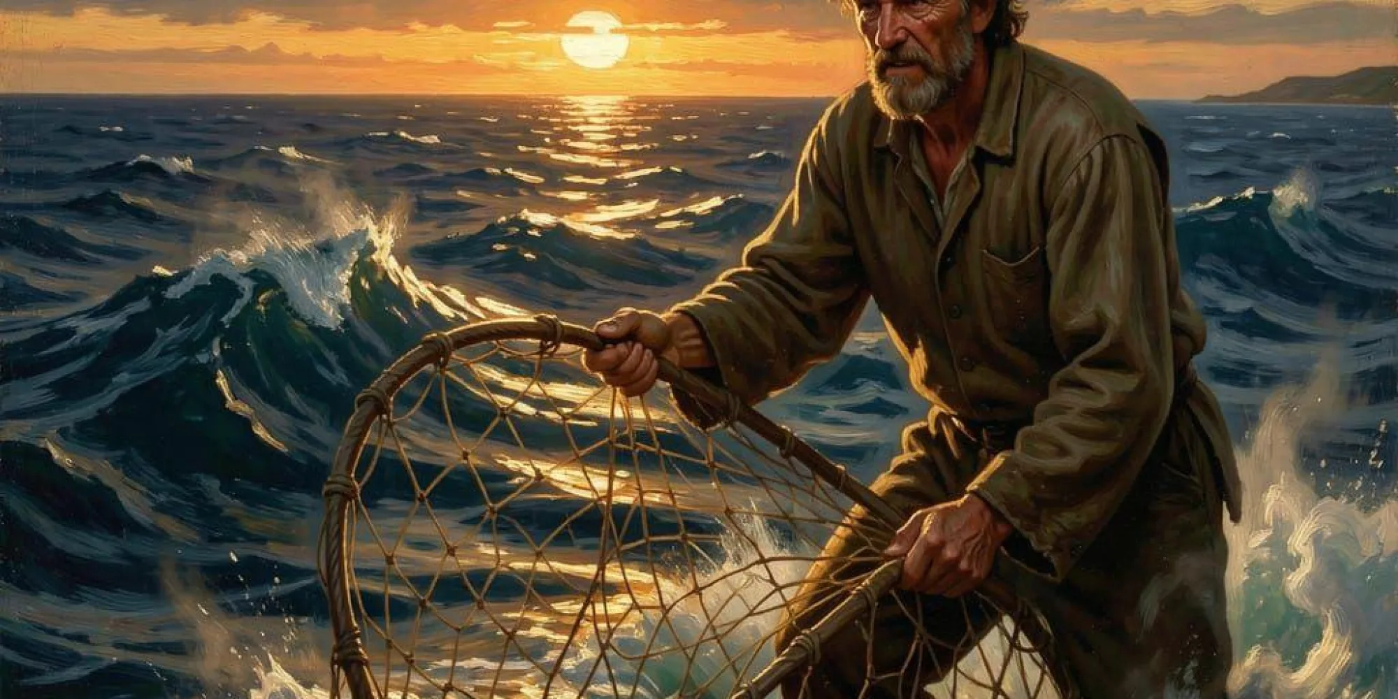 St John Casting a Net into the Sea