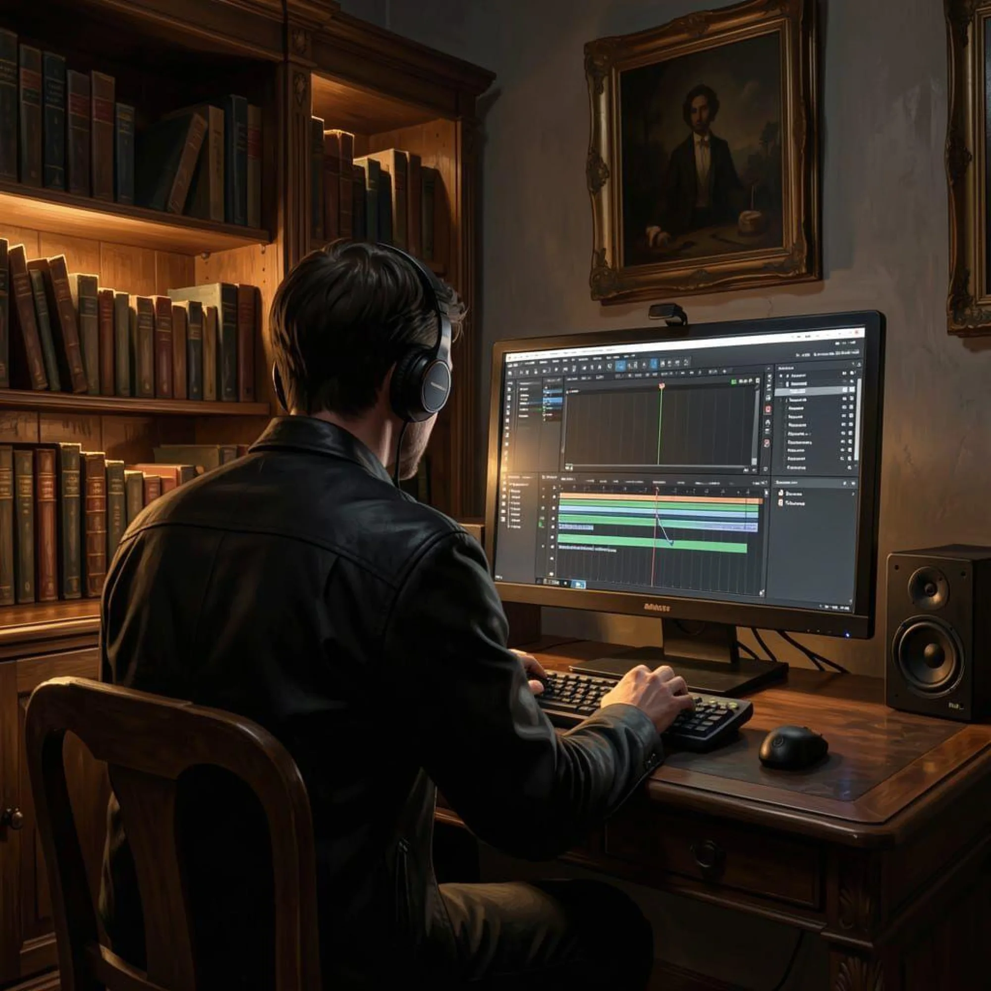 Songwriter amongst antiques